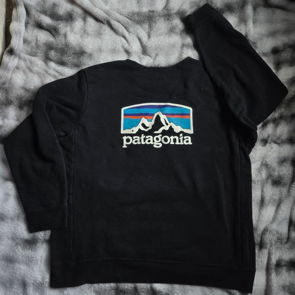 Patagonia Logo Crewneck Sweatshirt Men’s XL - Picture 2 of 3
